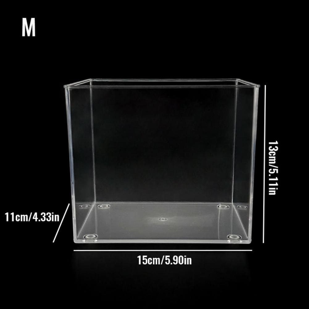Małe akwarium o wysokiej przezroczystości Małe akwarium robić dekoracji wnętrz Gładkie krawędzie Akwarium na biurko Dekoracyjne majsterkowanie dla akwarystów
