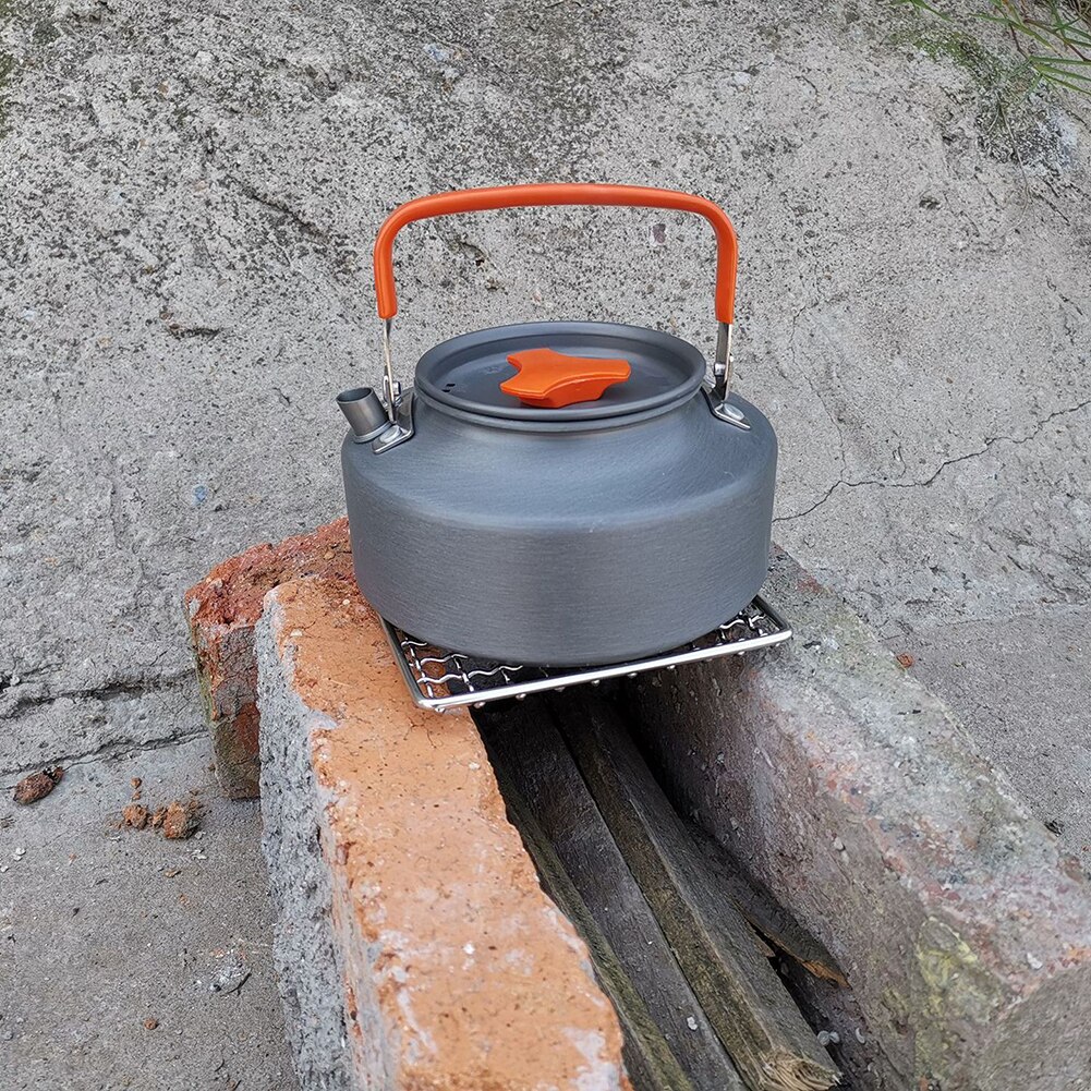 Camping Grill Grate Stainless Steel Mesh Pads Grilling Fire Rack Cooking Cooking BBQ Picnic Firewood Rack Mat Liner Accessories