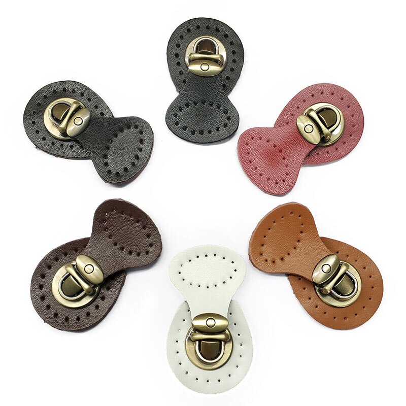 Fermeture de serrure de sac en cuir fait à la main, fermeture à bouton magnétique, boucles à pression pour bricolage sac à main bandoulière, fermoir de remplacement