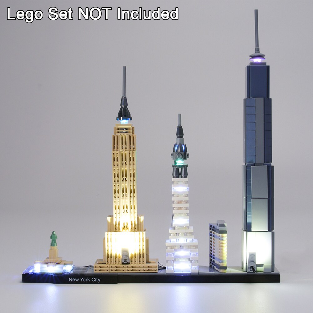 Adults Hand Eye Coordination Intelligence Development Multifunction LED Light Up Kit Easy Install 21028 Architecture