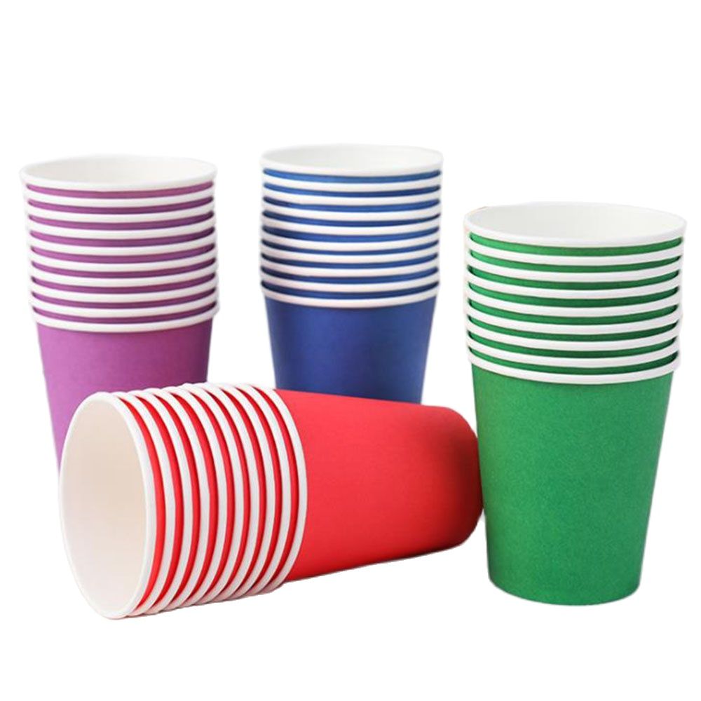 10 sztuk/zestaw jednokolorowe kubki jednorazowe 250ML papier typu kraft sok kubek do mleka środowiskowe zdrowie zaopatrzenie firm