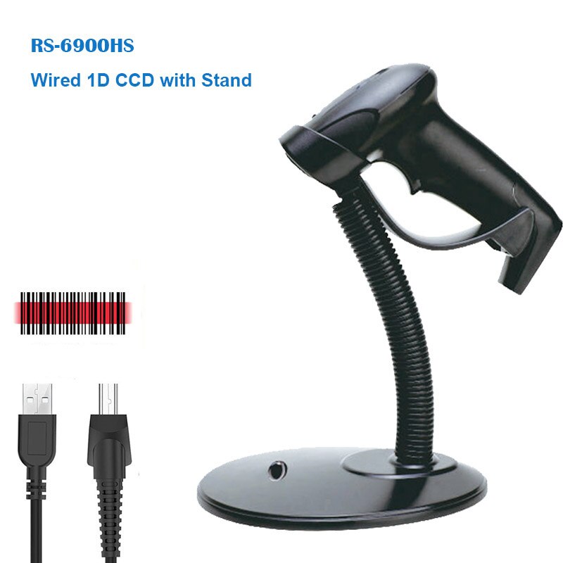 Wireless 2.4G Blueooth 2D Barcode Scanner and Wired 1D/2D QR Bar Code Reader PDF417 for Inventory POS Terminal