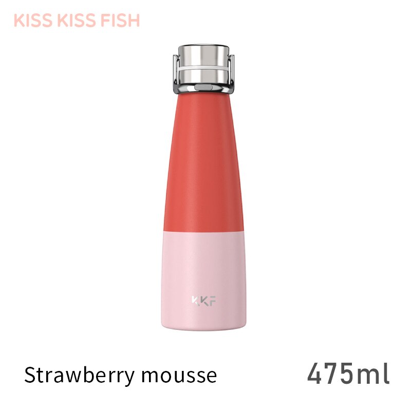 Arrived# KKF 475ml 290ml Thermos Cup 24H Water Cup Portable Mini Mugs: 475ml Pink2