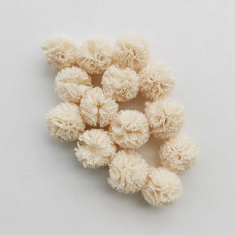 100 Stks/partij 15Mm 10 Kleuren Mesh Bloem Bal Voor Naaien Op Sjaal Schoenen Hoeden Bont Diy Ambachten Haar Clip accessoires: 10