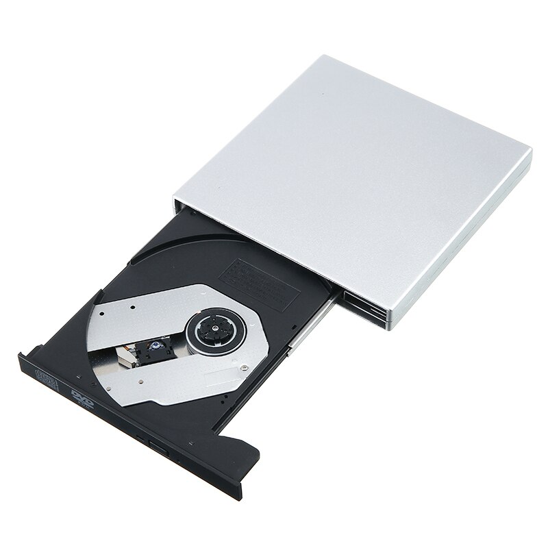 Reproductor de DVD externo Delgado USB 2,0, grabador de CD RW, Unidad óptica, grabador de CD-RW para ordenador portátil