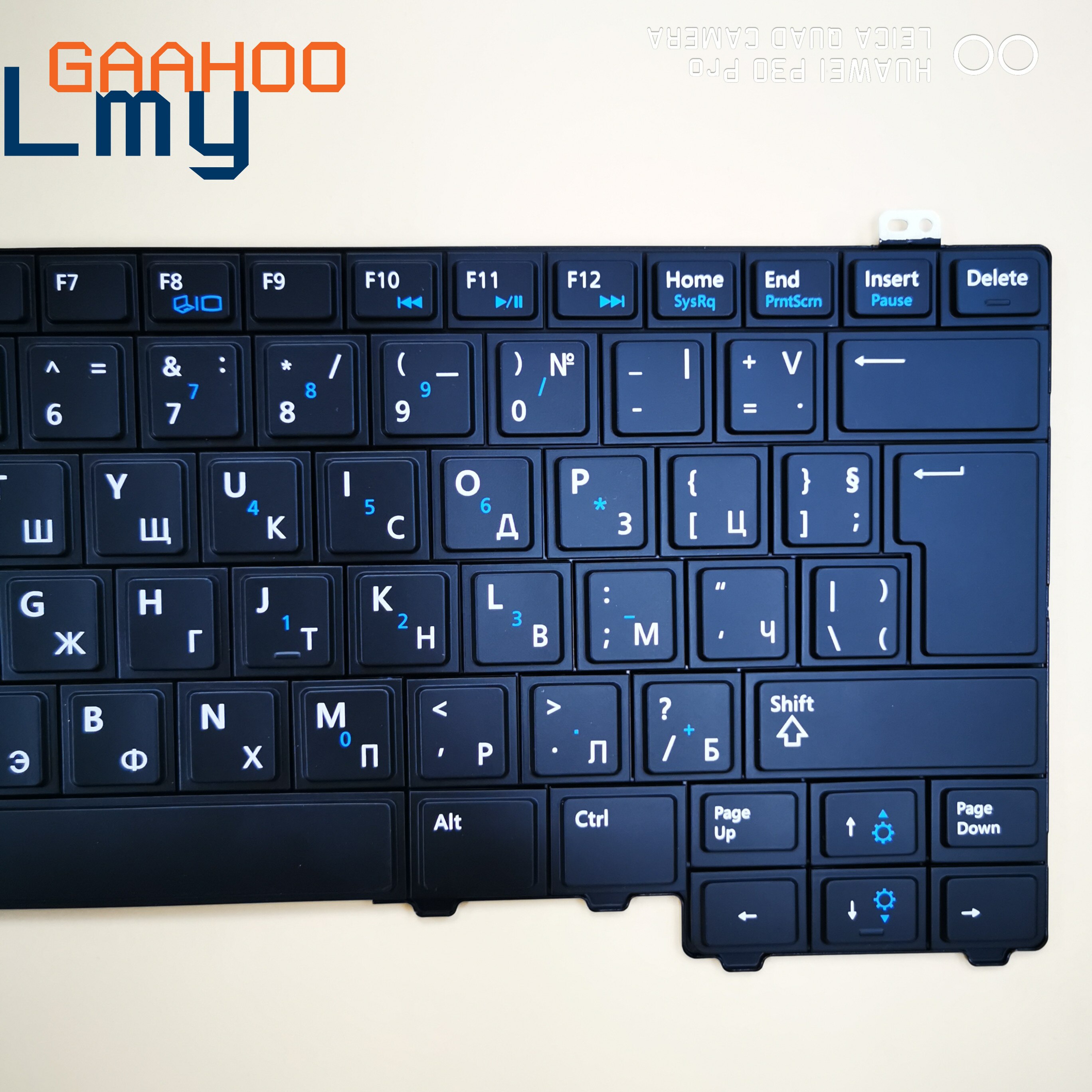 RU Russian Laptop Keyboard for Dell Latitude E5440 - 00K8PK - Black