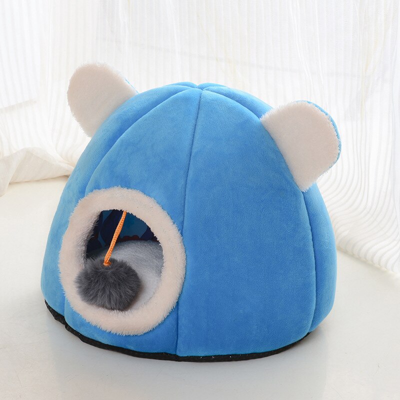 Deep Cave Bed For Cats Small Dogs Bed Cat's House Cat Bed Cat House Cats Accessories Dog House Puppy Nest Pet Beds Dog Kennel: F / 32cmX32cm