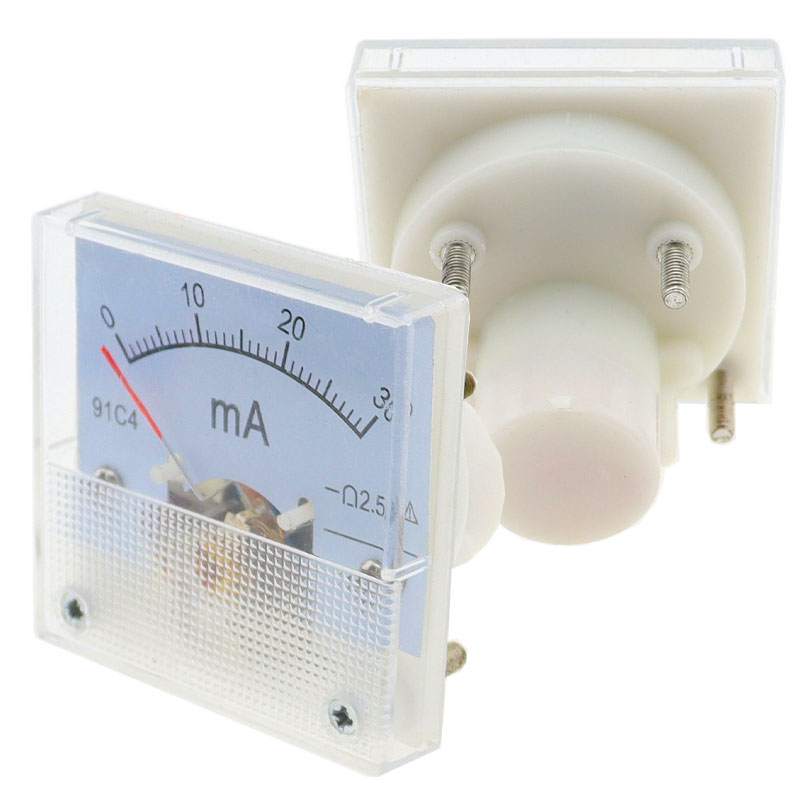 91C4- mA DC puntero tipo miliamperímetro 1mA 5mA 10mA 50mA 100mA 200mA 300mA 500mA placa mecánica analógica amperímetro de mesa