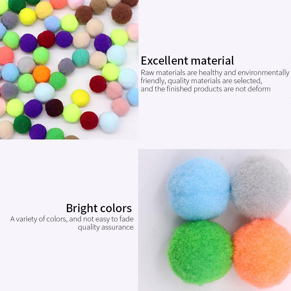 Jouets faits à la main pour enfants 1/1.5cm artisanat étudiant bricolage couleur mélangée velours tige torsadée 100 pièces