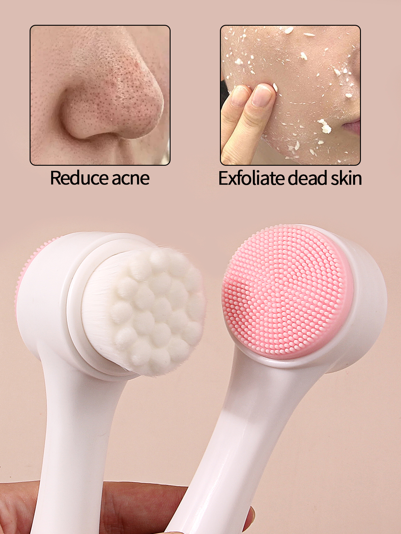 Spa-Stirnband zum Waschen des Gesichts, Hautpflege-Stirnband und Armband-Set, Gesichtsreinigungsbürste, 2-in-1-Hautpflege-Gesichtsbürste