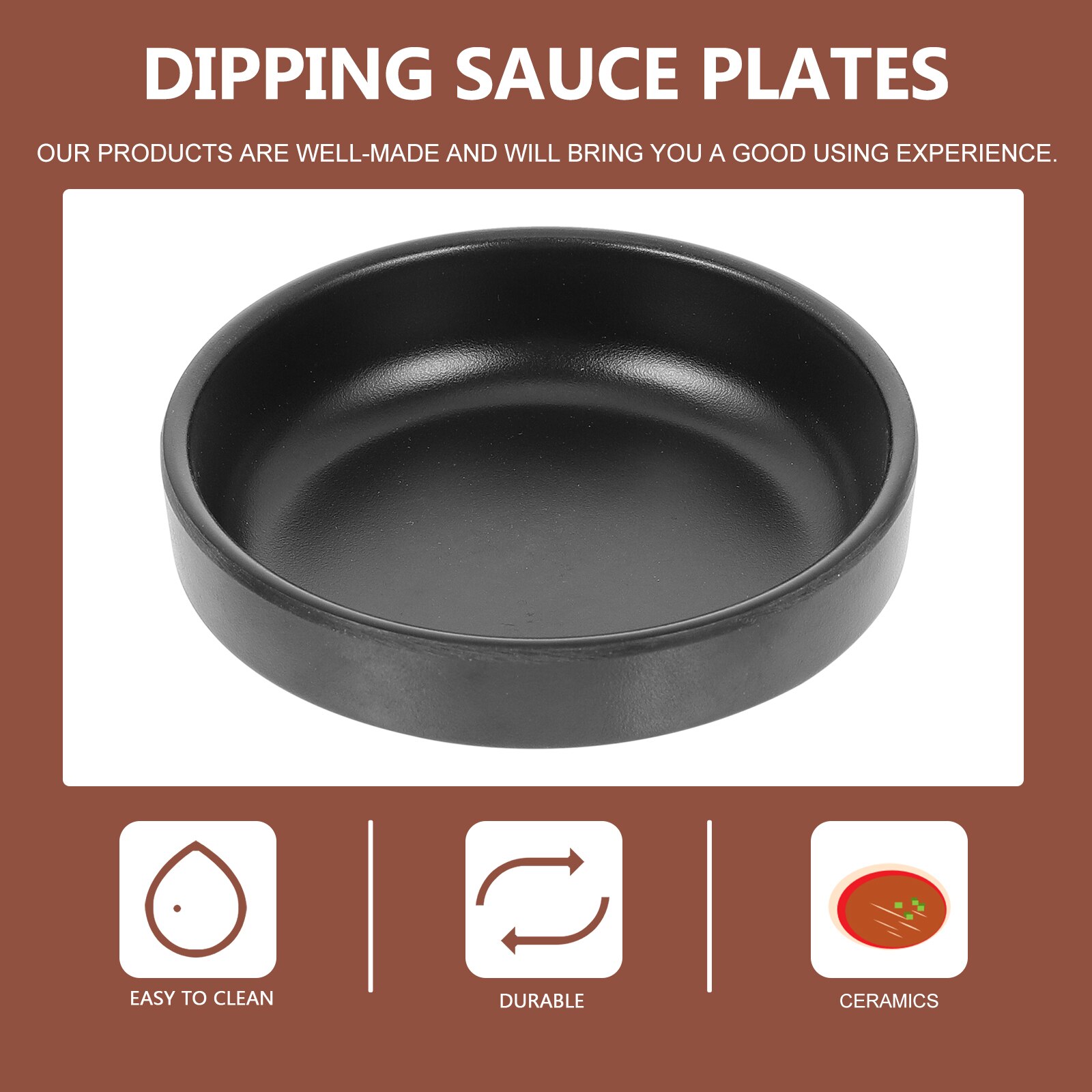 2Pcs Dipping Dishes Dipping Plates Kitchen Sauce Containers Kitchen Supplies