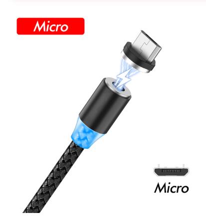 1m Cable USB magnético para Mercedes W203 W204 W205 W211 Benz Cadillac ATS SRX CTS para Lexus RX RX300: Black For Micro USB