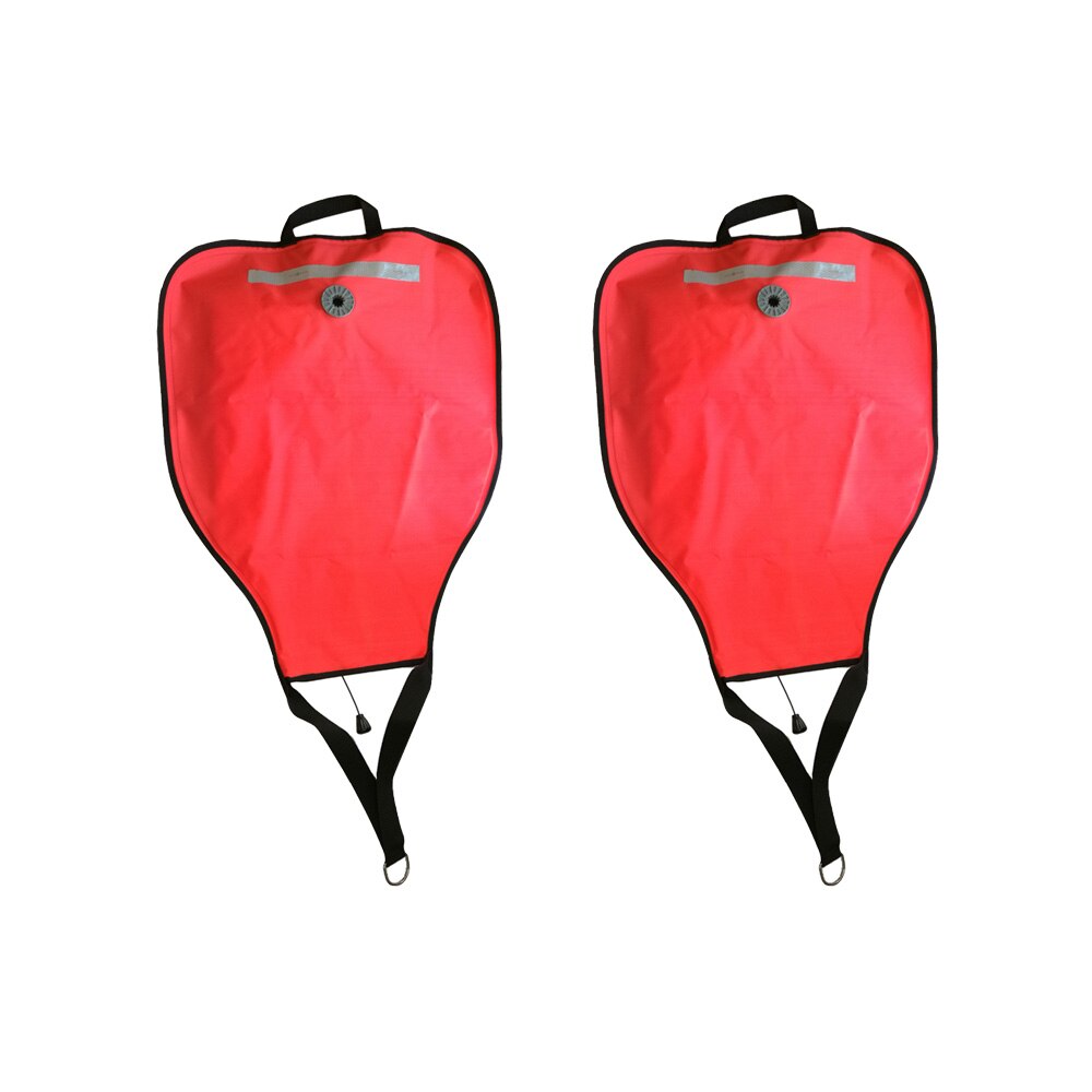 210D Nylon 50lbs Diving Lifting Bag with Pressure Relief Valve Salvage Rescue lift bag Gear Underwater Scuba Snorkeling: Red 2PC