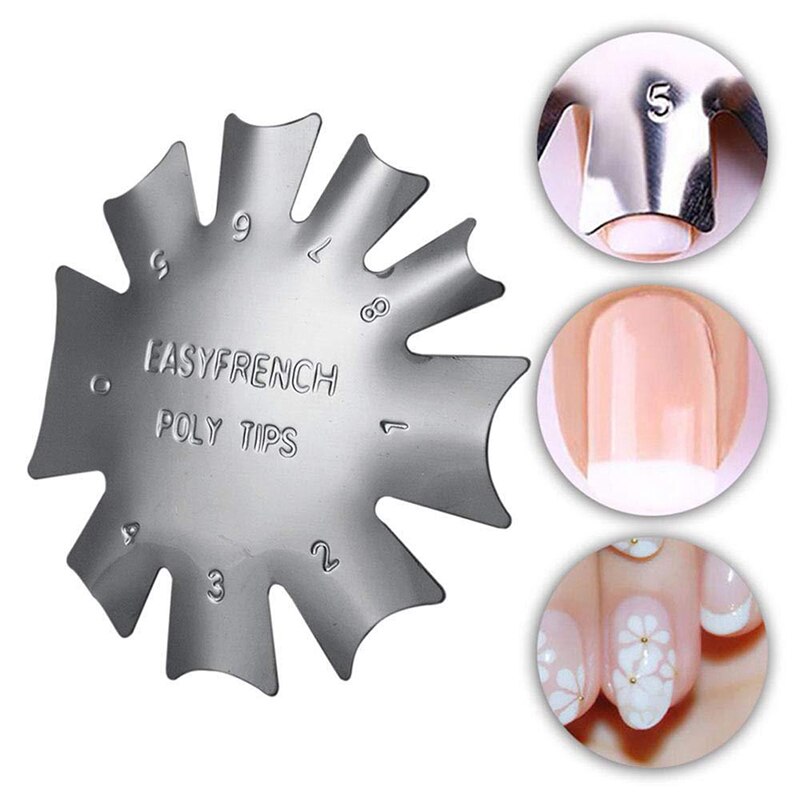 1pcs Nail Cutter Stencil DIY French Smile Nail Art Tool Manicure Tools Nail Art Tools Nail Clipper