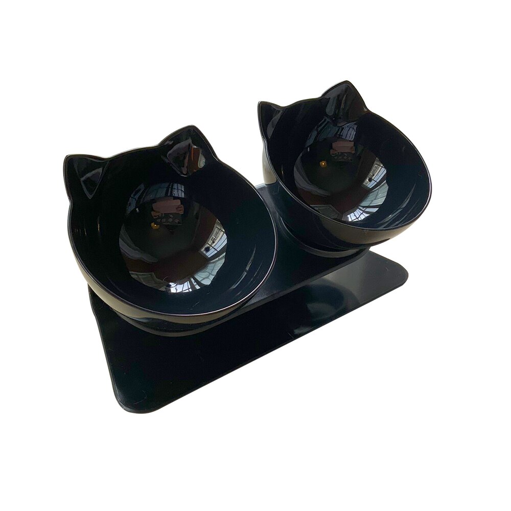 Nicht-Unterhose Katze Schalen Doppel Schalen Mit Angehoben Stand Tiernahrung Und Wasser Schalen Für Katzen Hunde Zubringer Katze schüssel Haustier Liefert Angehoben #2: 5