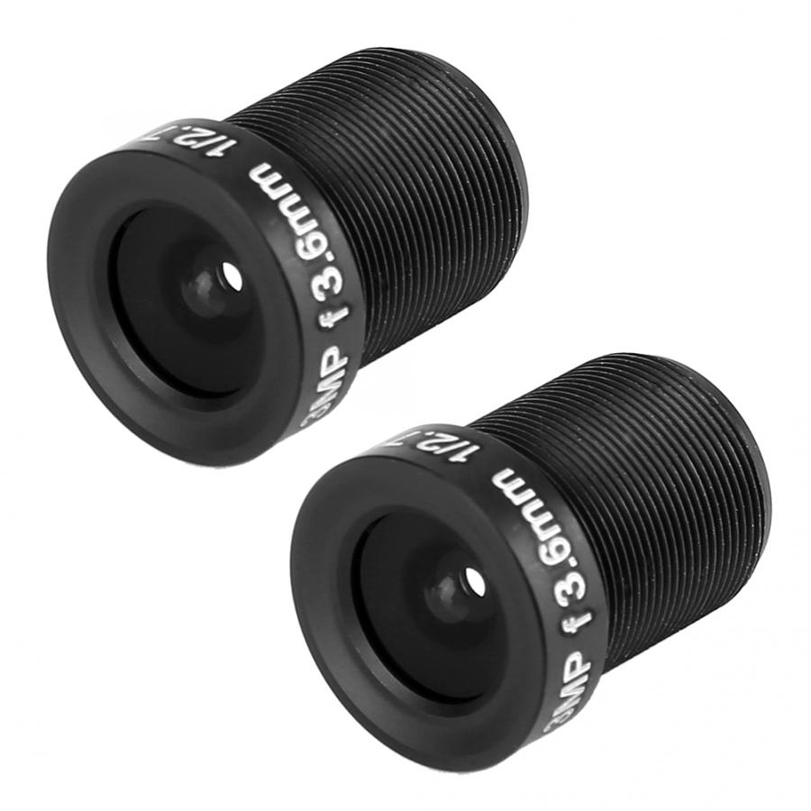 2pcs Security Lens Wide Angle CCTV 3.6mm 1080P HD Pixel Accessory for Camera Security Lens