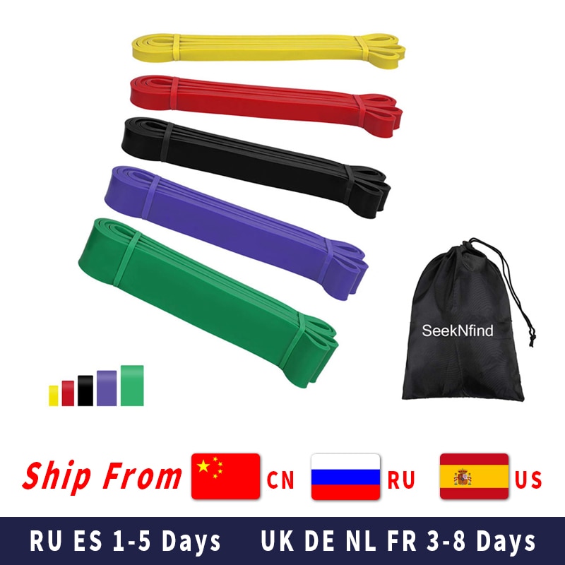 208cm Pull Up Assist Bands Exercise Resistance Bands for Fitness Elastic Band Gym Expander Strengthen Trainning Power-lifting