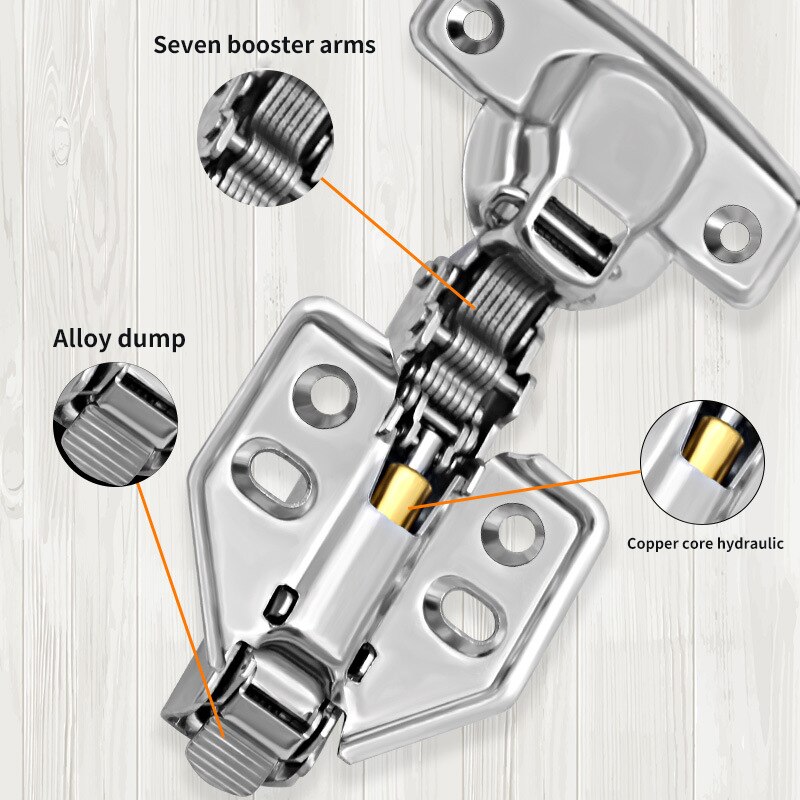 6Pcs 90 Degree Half Overlay 35Mm Soft Close Mini Hinge with Hydraulic Damper for Kitchen Cabinet Cupboard Wardrobe Light Door Au