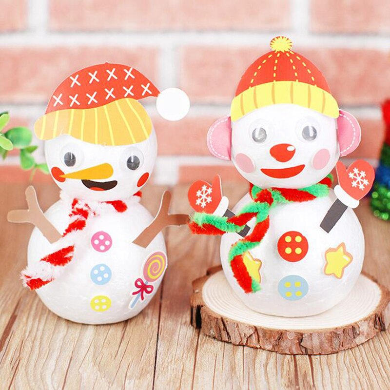 Vilt diy pakket kinderen diy kerst sneeuwpop handgemaakt materiaalpakket kleuterschool vroege leermiddelen