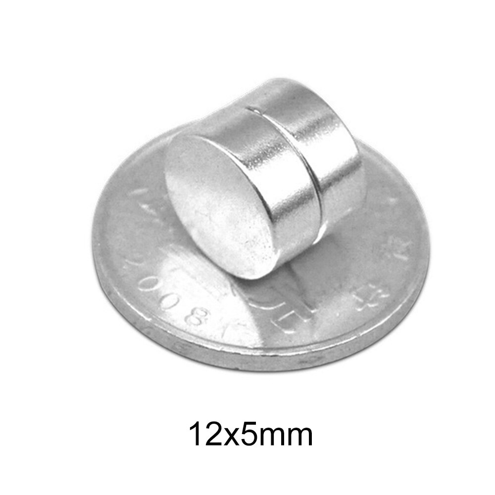 5/10/20/50/100 stk 12 x 5 kraftige magneter skive 12 mmx 5mm fast rund magnet 12 x 5mm neodymmagnet sterk magnetisk 12*5