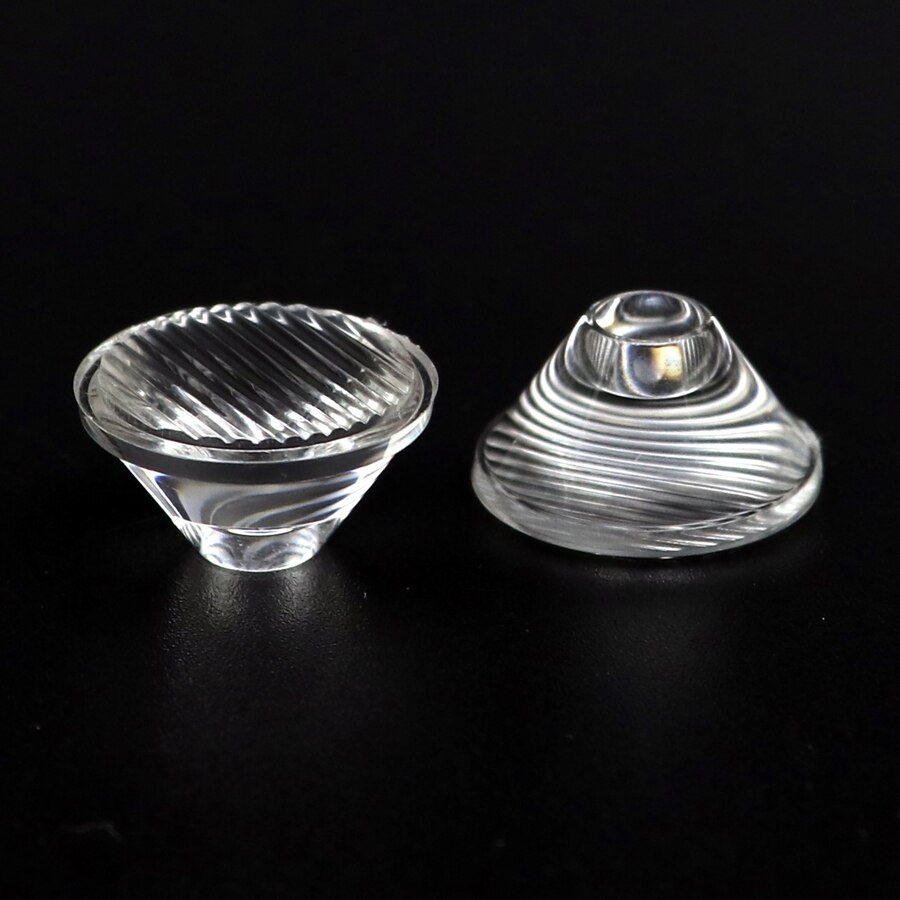 3 stk 20mm 5 15 30 45 60 80 90 120 grader pmma led linse reflektor kollimator til 1w 3w 5w 5050 led diode chip lys pære: 30 grader / Stribeoverflade