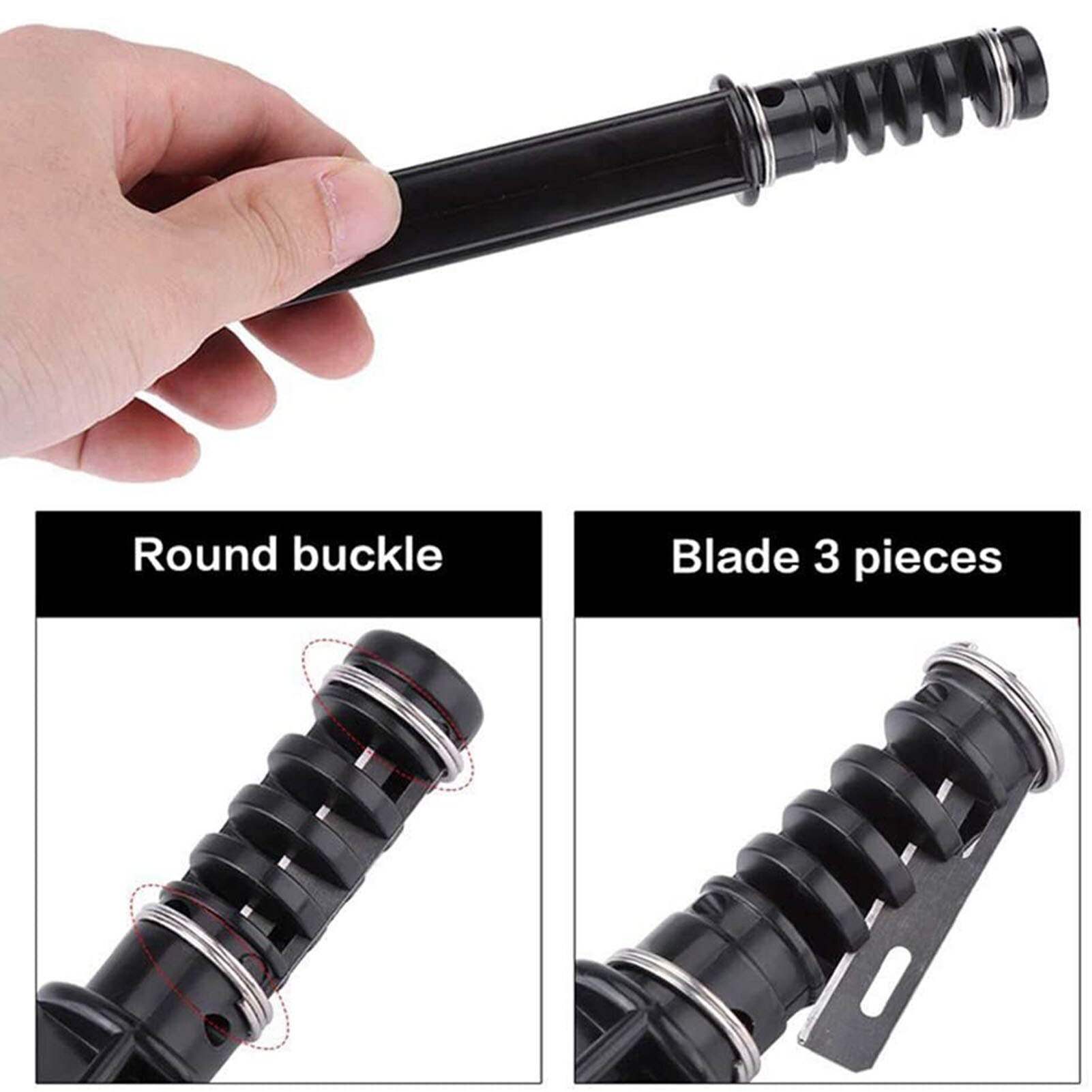 Faux Leather Cord Rope Rotary Cutting Tool Craft Maker Strip Cutter with 3 Blade