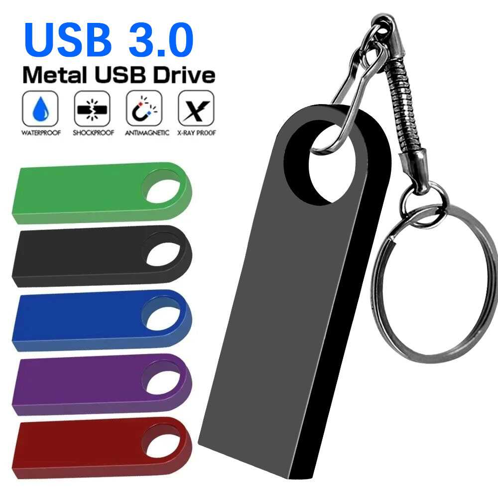 Metall Schlüsselanhänger 3,0 USB-Stick 128 GB Pen Drive 8 GB 16 GB 32 GB 64 GB Speicher U Stick 3. 0 Hochgeschwindigkeits-Stick