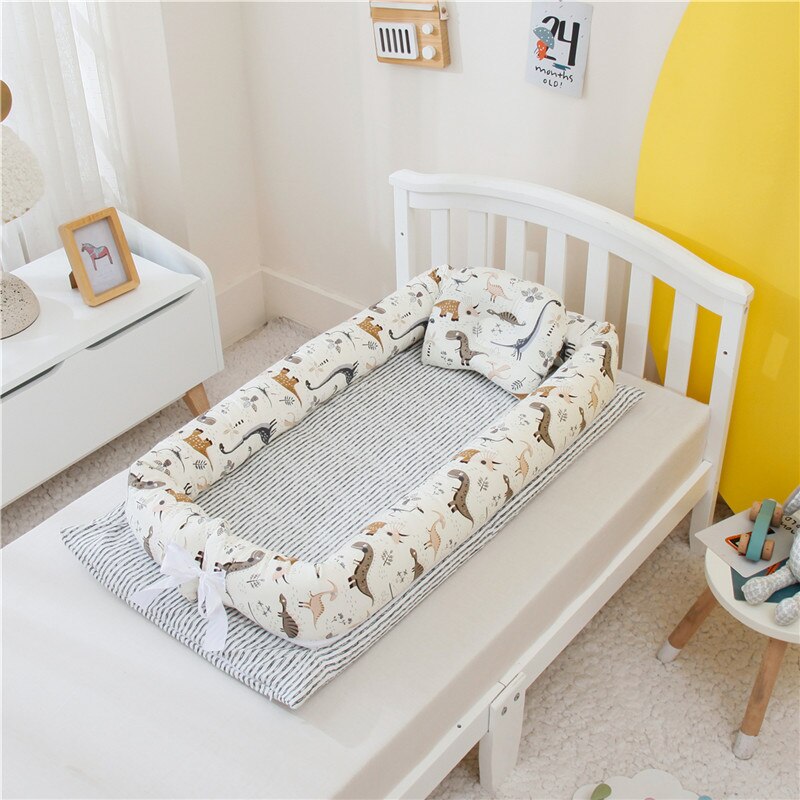 Berceau Portable pour bébé avec oreiller, 50x90cm, lit lavable, pour -né, lit de voyage amovible: Crib-A11