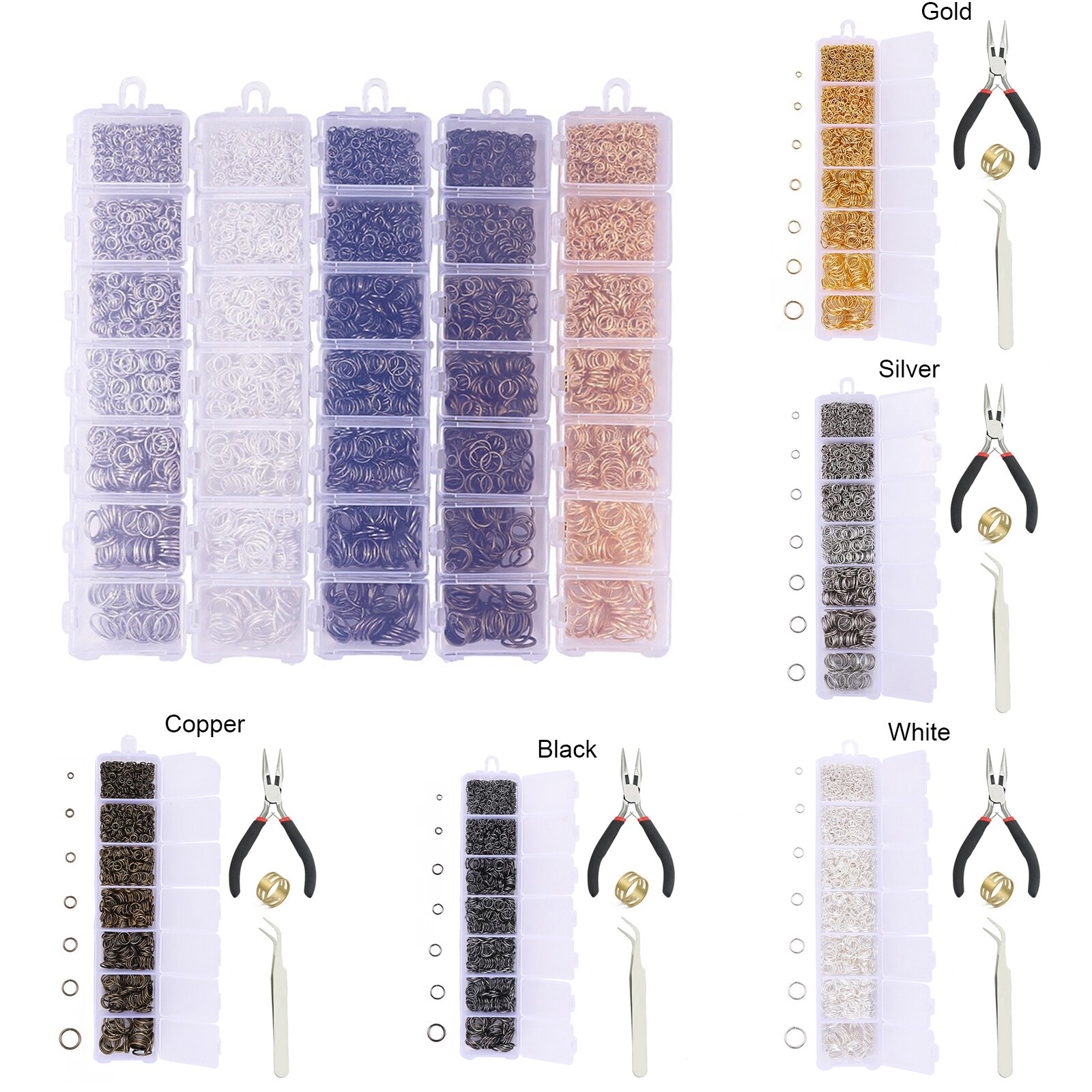 kit per la creazione di gioielli accessori per orecchini fatti a mano fai-da-te pacchetto di materiali risultati di gioielli impostato di strumenti per la creazione di perline di gioielli portatili