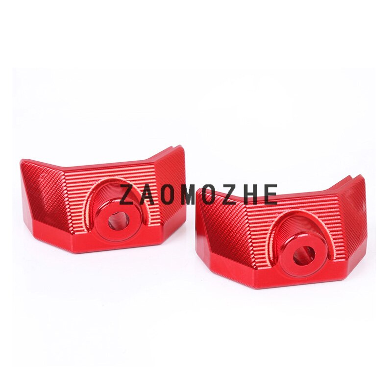 CNC Aluminum Motorcycle Accessories Rear Fork Spindle Chain Adjuster Blocks for Kawasaki Z800 Z 800: Red