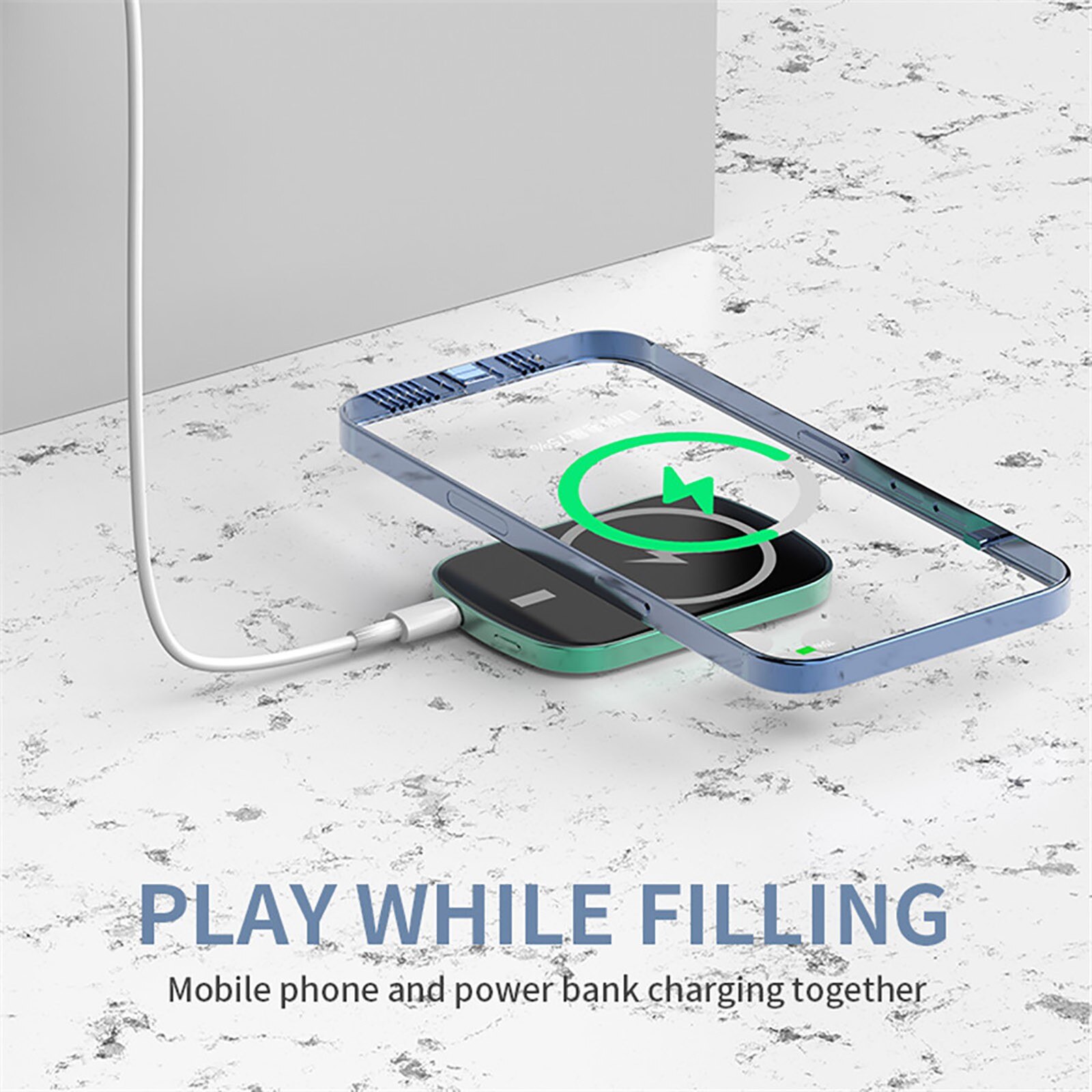 Magnetic Wireless Power Bank For IPhone13/13pro/13mini 15W Wireless Charging For iphone 13 pro Max 5000mah External Battery