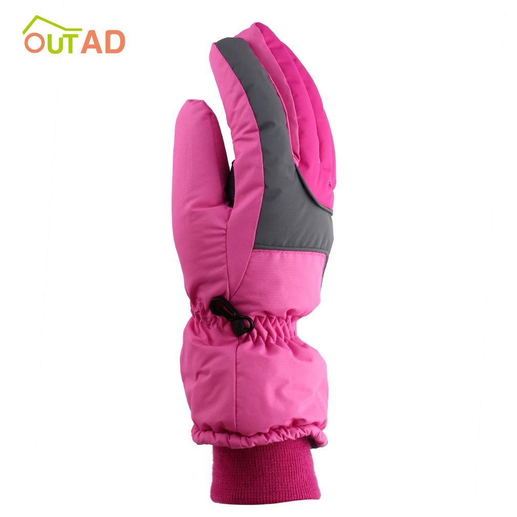 OUTAD-guantes de esquí para nieve para mujer, resistentes al viento y al agua, transpirables, suaves, cálidos, para escalada de montaña