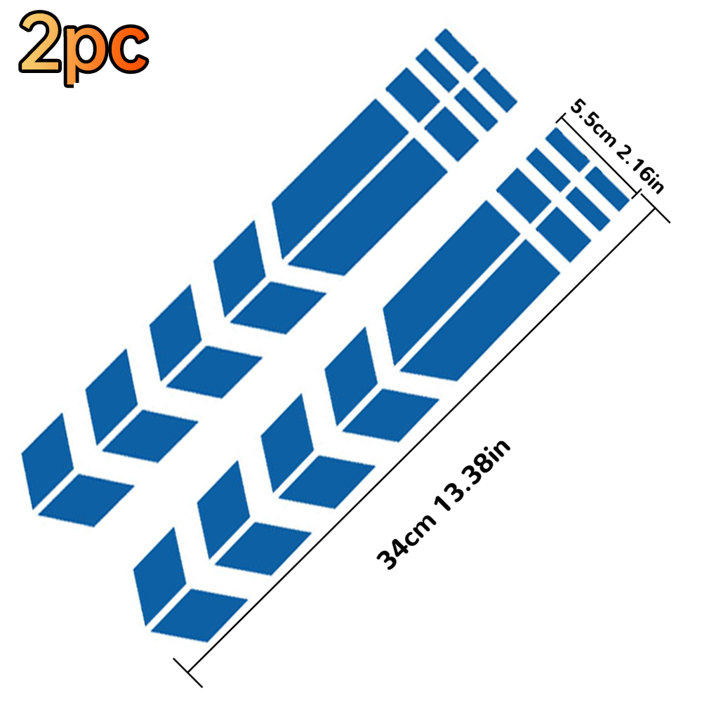 Adesivo moto universale con frecce, pasta Flash, impermeabile, resistente all'olio, adesivo riflettente, nastro moto, adesivo