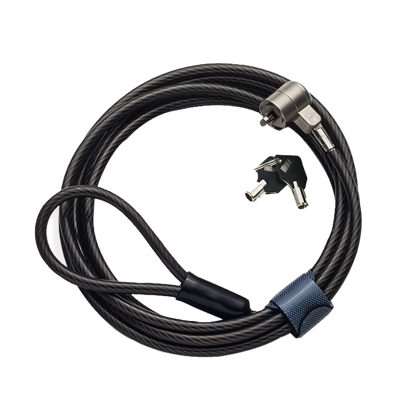 Laptop Key Lock Security Cable Lock 2M Bold Extended Universal Key Type