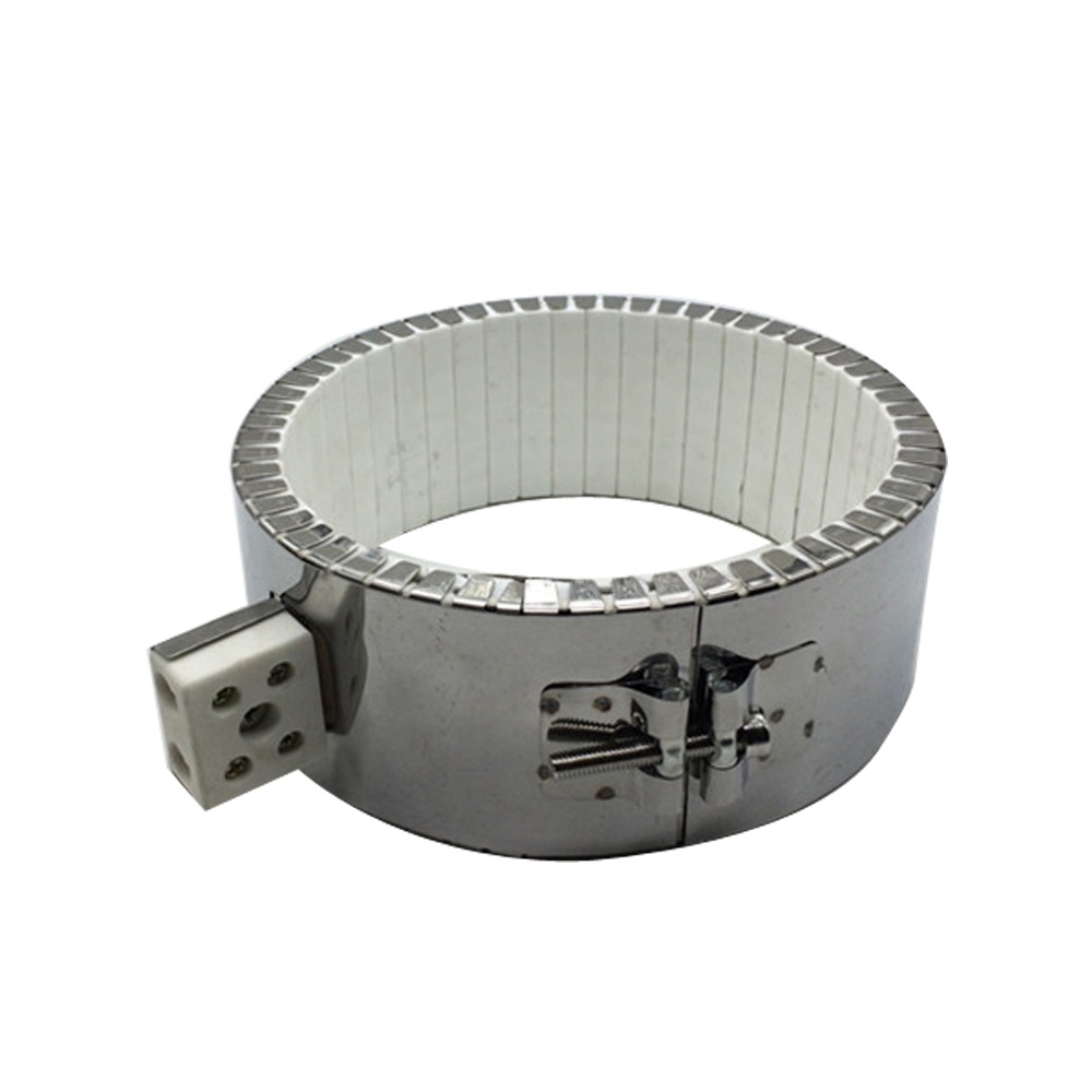 120mm Inner Diameter 220V White Ceramic Band Heater 60/90/120/170mm Height Max Temperature Heat to 800 Degrees Heating Coil
