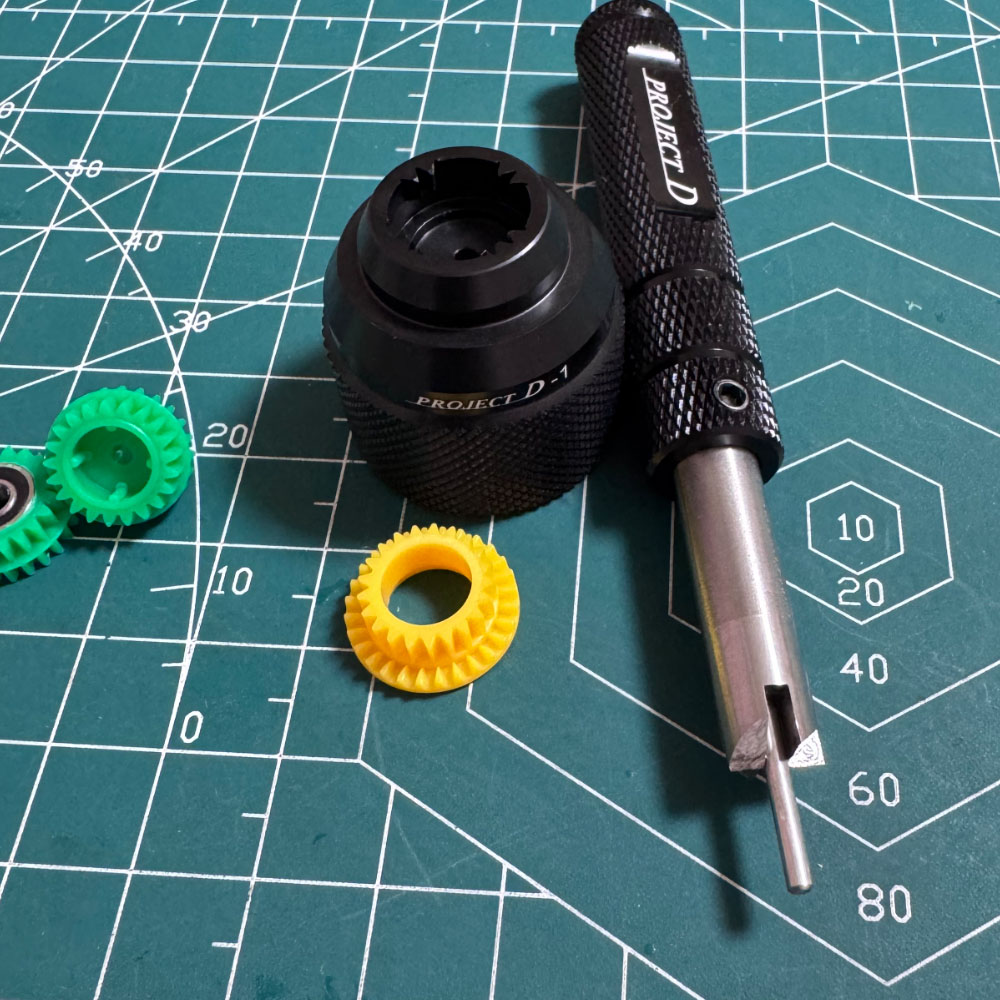 project D mini 4wd car tools for fixing gear and milling gear to float gears