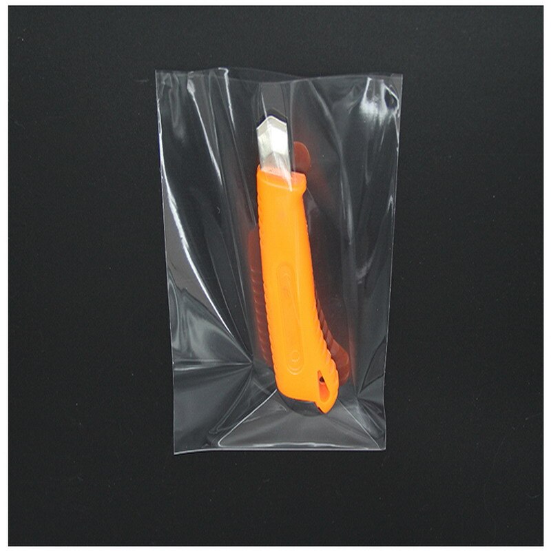clair Cellophane/bopp/poly sacs 8x20 cm Transparent Opp cosmétique en plastique emballage pour Biscuit bonbons outils poche plate