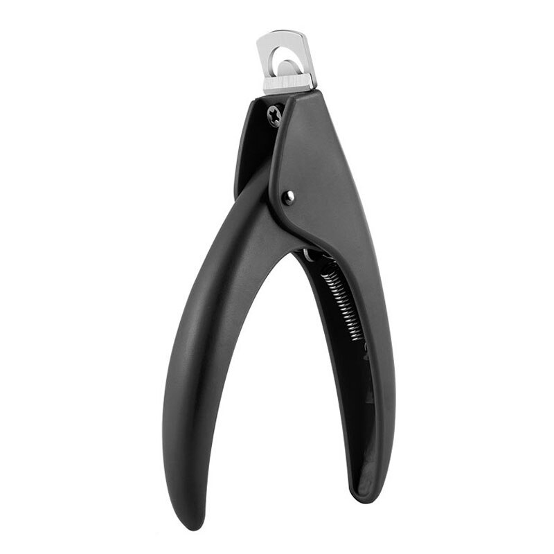 Coupe-ongles en forme de U, 4 couleurs, ciseaux pour faux-ongles français, coupe-ongle en acier inoxydable, outils de manucure: Black
