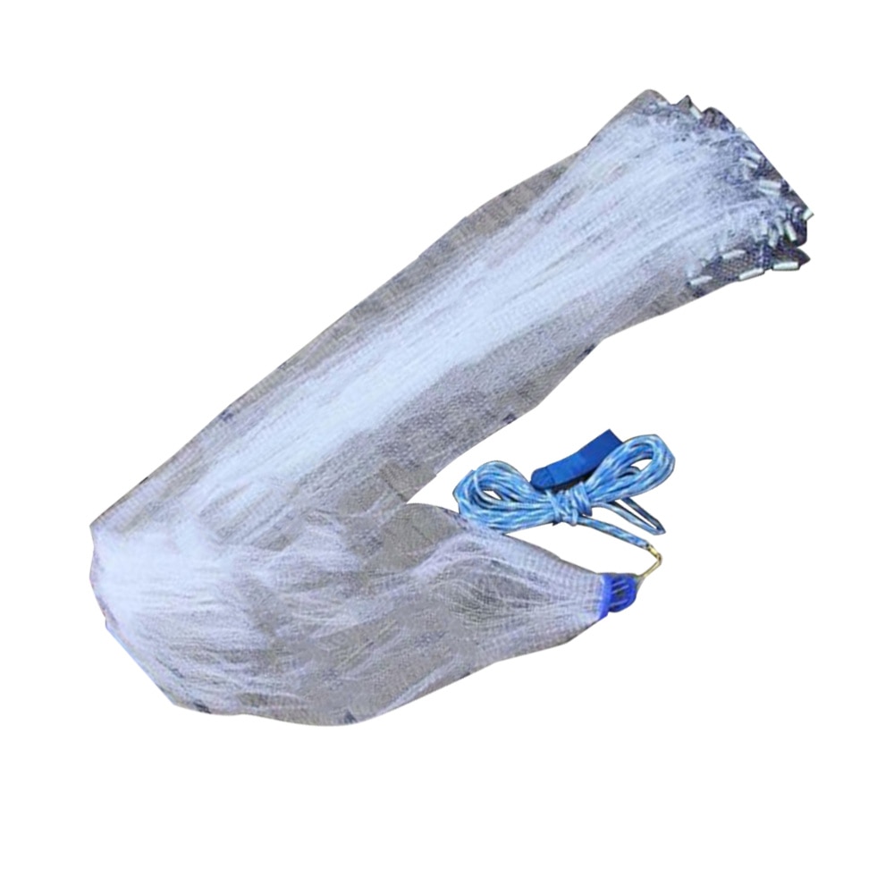 1pc High Strengthen Nylon Monofilament Net Loop-free Catch Fishing Network Hand Throw Fishing Net for Fishing Enthusiasts