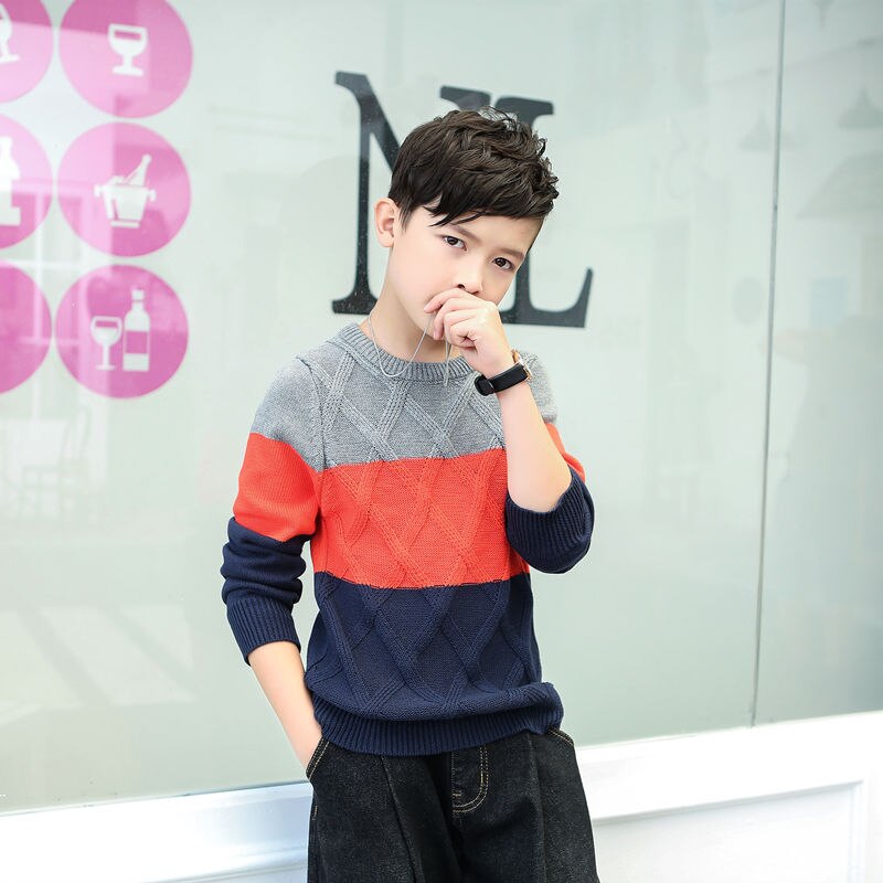 Barn pojkar stickad tröja för småbarn pojke barn ledig vår tecknad varm bomull pojkar tröjor tröjor