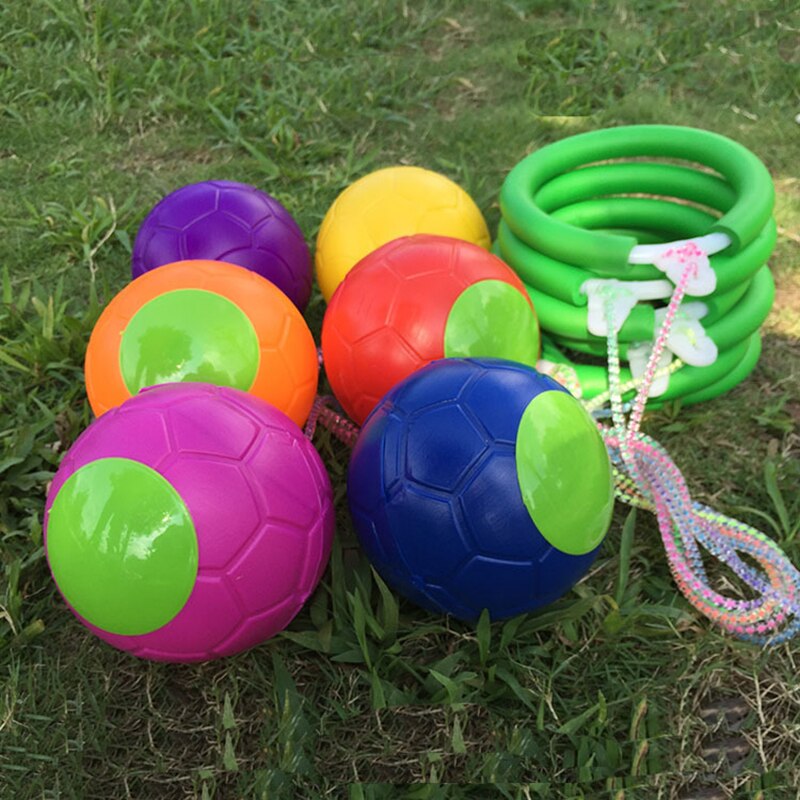 1Pcs Kip Bal Outdoor Fun Sport Speelgoed Klassieke Skipping Speelgoed Oefening Coördinatie En Kracht Reactie Training Swing Bal