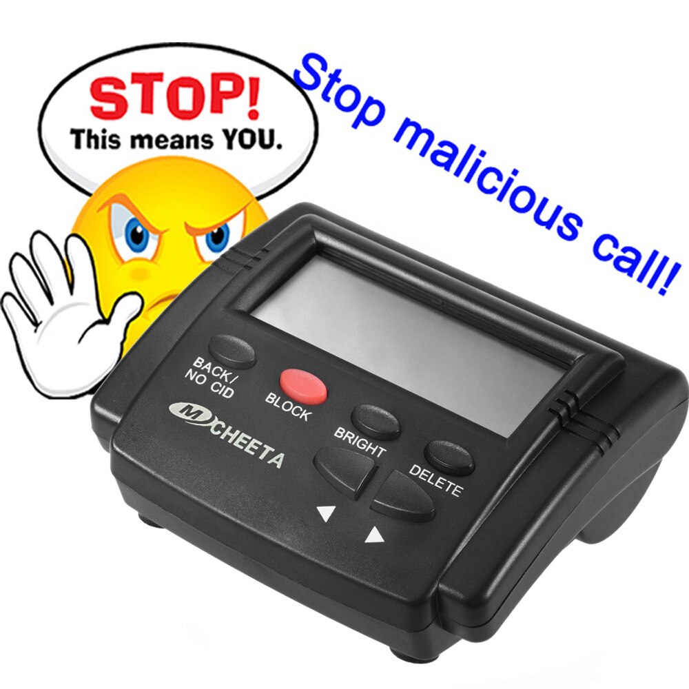 Caller ID Box Call Blocker Stop Nuisance Calls Devices Call ID LCD Screen Display 1500 Numbers Capacity Stoping All Cold Calls