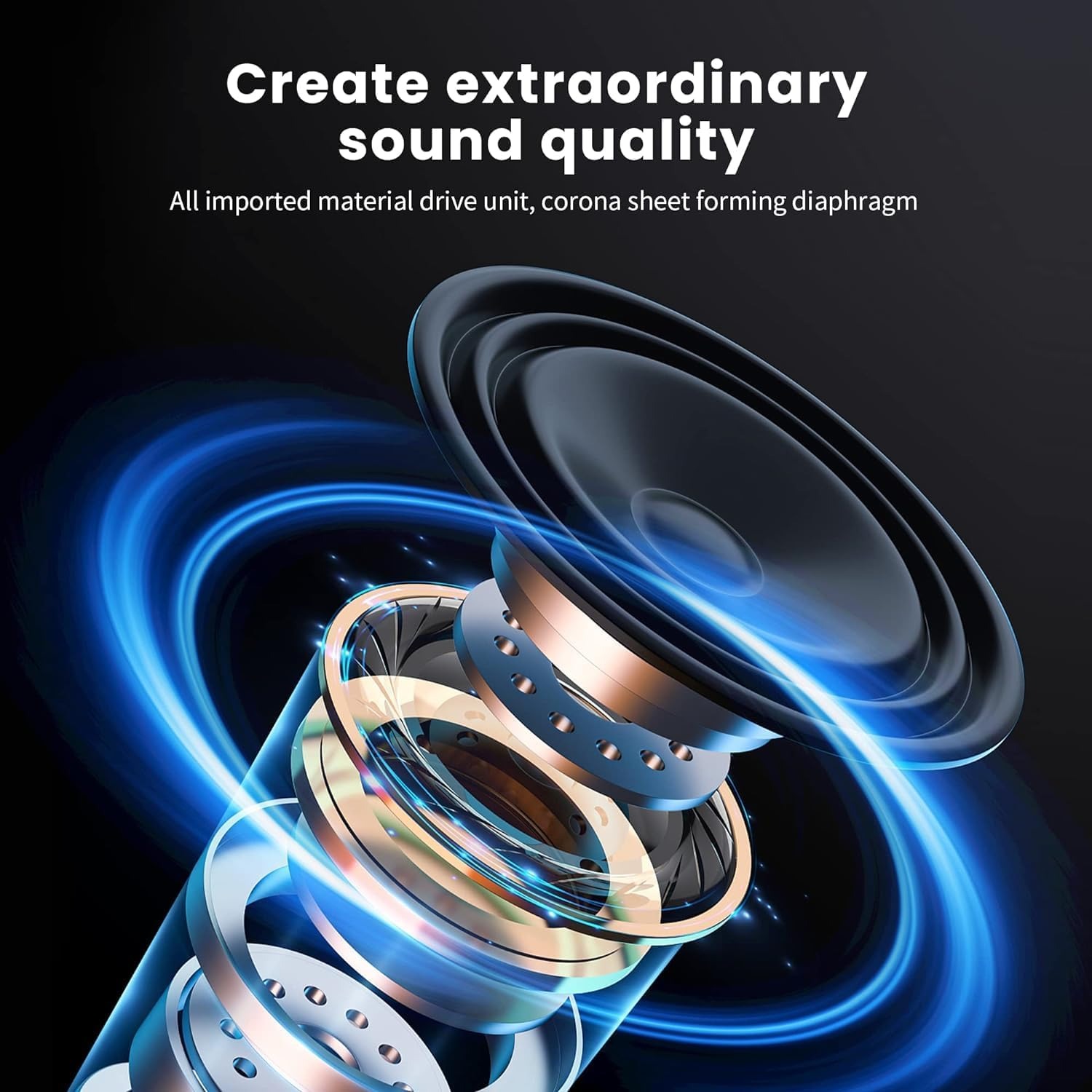 P2961 Bluetooth 5.3 hoofdtelefoon over HIFI stereo sport ruisonderdrukking headset waterdicht lange batterijduur studie gaming oortelefoon