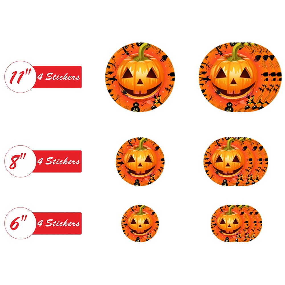12 Pieces Floor Decals Pumpkin Eyes PVC Stickers Wall Stickers Wall Posters for Halloween Party: B