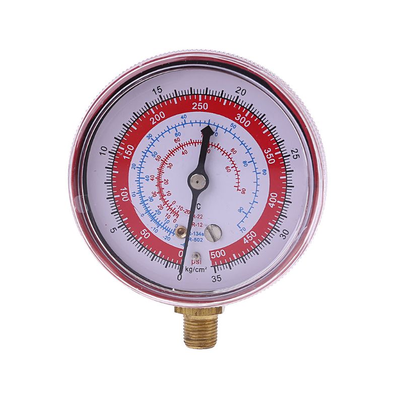 Air Conditioner R410A R134A R22 Refrigerant High Pressure Gauge PSI KPA Red