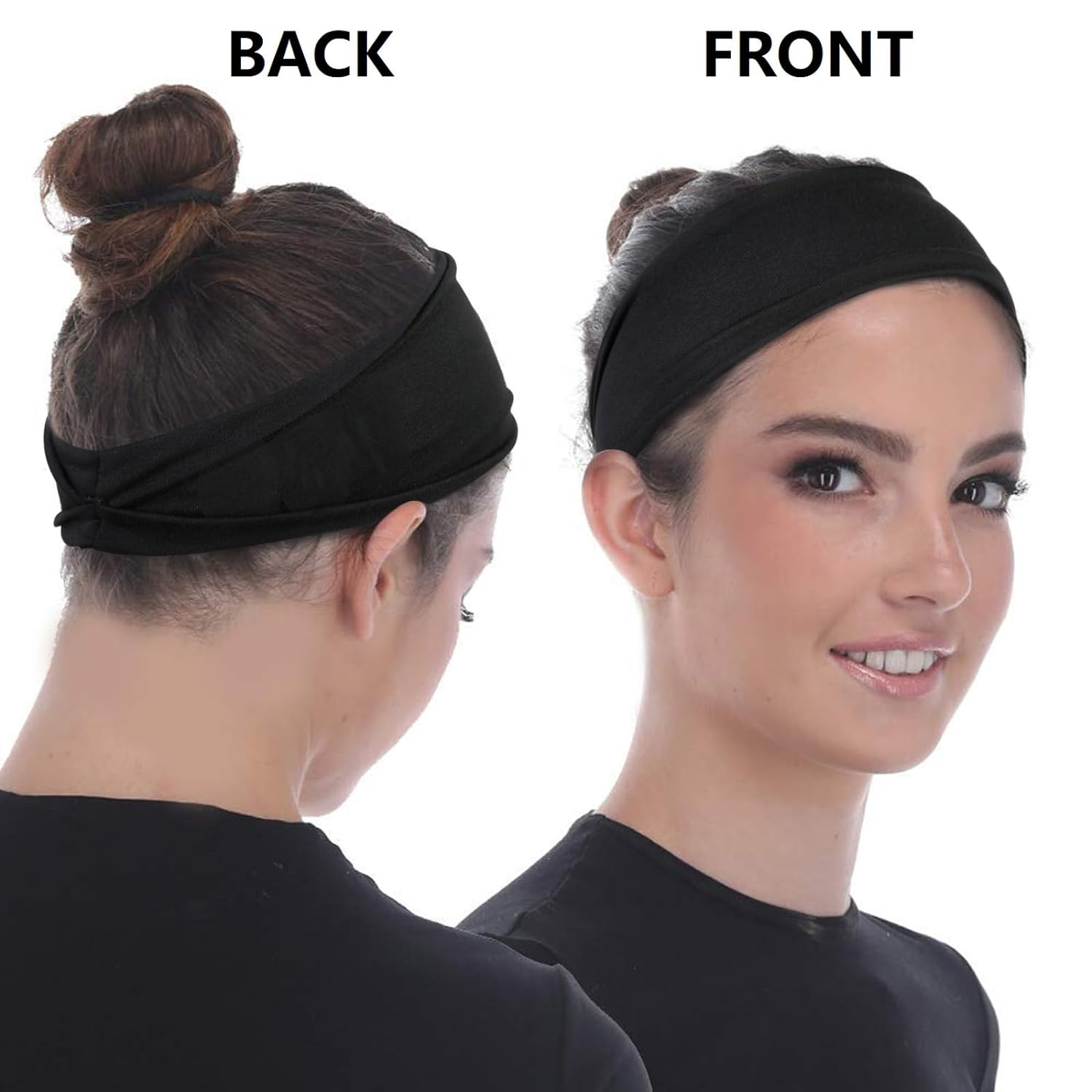 Diademas antideslizantes para mujer, banda para el sudor, bandas elásticas suaves para la cabeza, deporte, entrenamiento, Yoga, correr, viaje, accesorios para el cabello