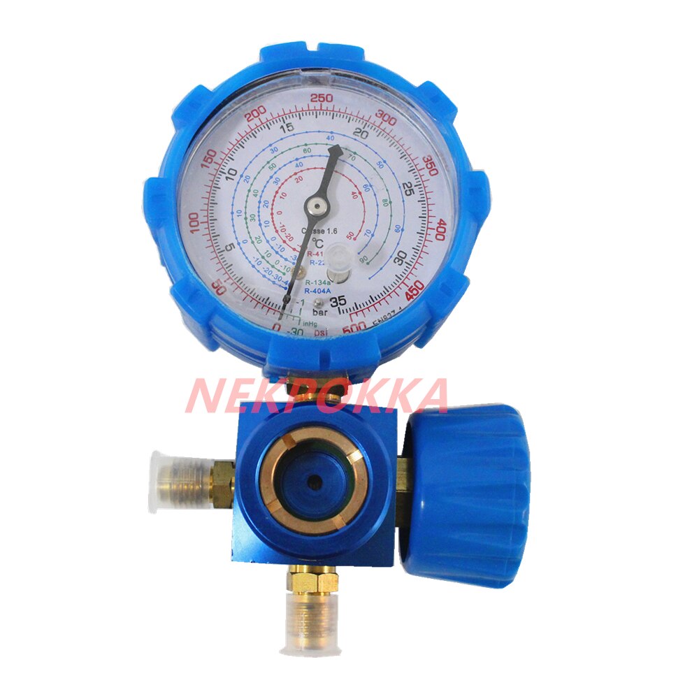 R410a R22 R134a R404a Air conditioning refrigerant filler,ALUMINUM Manifold gauge set,Refrigerant pressure gauge