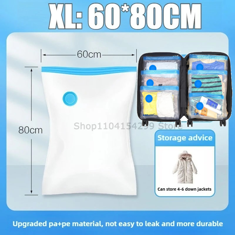 Vacuum Storage Bags Vacuum Seal Bag Space Saving Bags for Comforters Clothes Pillow Bedding Blanket Storage: Dark Khaki