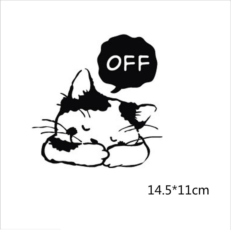 Leuke Kat Mode Muurstickers Grappige Kat Stickers Woonkamer Decor Tv Muur Decor Kind Kinderen Slaapkamer Vinyl Home Decor: B 3PCS