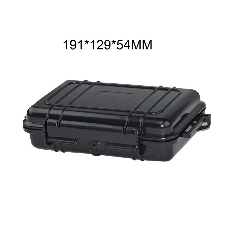 Caja de plástico ABS resistente al agua para equipo de seguridad Caja de Herramientas portátil Caja de Herramientas para vehículos de supervivencia al aire libre contenedor anticolisión: SC056-BLACK